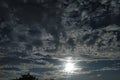 & x22;Shining sun hidden behind clouds?????????& x22; Royalty Free Stock Photo