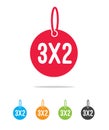 3x2 Shopping Vector Royalty Free Stock Photo