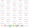 8x8 step repeat banner - Happy Birthday Celebrate Birthday Wishes