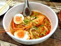 TOM YUM KUNG Thai style noodle Royalty Free Stock Photo