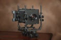 4x5 View Camera On Brown With Copy Space Royalty Free Stock Photo
