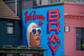 "Welcome to BRAY" retro mural Royalty Free Stock Photo