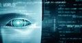 XAI Futuristic robot artificial intelligence huminoid AI programming coding Royalty Free Stock Photo