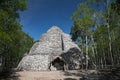 Xaibe pyramid in Coba, Mexico Royalty Free Stock Photo