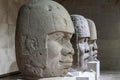 Traditional Olmeca heads from Tabasco, Veracruz, Mexico Royalty Free Stock Photo