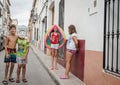 Xalo street scene, Spain