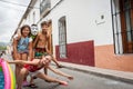 Xalo street scene, Spain