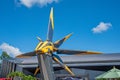 The Xandarian starship at the entrance to Guardians of the Galaxy ride Royalty Free Stock Photo