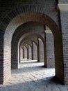 Arches of Roman Amphitheatre at Archaeological Park, UNESCO World Heritage Site, Xanten, North Rhine-Westphalia, Germany Royalty Free Stock Photo