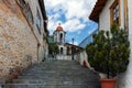 XANTHI, GREECE - SEPTEMBER 23, 2017: Stone orthodox church town of Xanthi, East Macedonia and Thrace, Greece