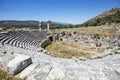 Xanthos Ancient City. Grave monument and the ruins of ancient city of Xanthos - Letoon Xantos, Xhantos, Xanths in Kas, Antalya/T