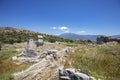 Xanthos Ancient City. Grave monument and the ruins of ancient city of Xanthos - Letoon Xantos, Xhantos, Xanths in Kas, Antalya/T