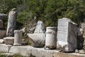 Xanthos Ancient City. Grave monument and the ruins of ancient city of Xanthos - Letoon Xantos, Xhantos, Xanths in Kas, Antalya/T