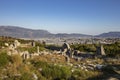 Xanthos Ancient City. Grave monument and the ruins of ancient city of Xanthos - Letoon Xantos, Xhantos, Xanths in Kas, Antalya/T