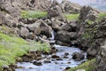 ÃxarÃ¡rfoss waterfalls-Thingvellir-Iceland Royalty Free Stock Photo