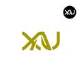 XAU Logo Letter Monogram Design Royalty Free Stock Photo