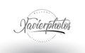 Xavier Personal Photography Logo Design with Photographer Name.