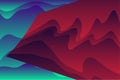 Abstract background composition of various curvy and wave shapes.