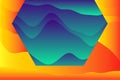Abstract background composition of various curvy and wave shapes.