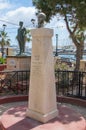 Xbiex, Malta - May 9, 2017: Monument to memorize William Apap.