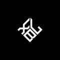 XBL letter logo design on black background. XBL creative initials letter logo concept. XBL letter design Royalty Free Stock Photo