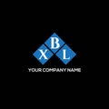 XBL letter logo design on BLACK background. XBL creative initials letter logo concept. XBL letter design.XBL letter logo design on Royalty Free Stock Photo