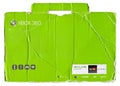 XBox 360 green cardboard packaging