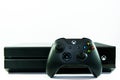 Xbox one video game and controller isolated Royalty Free Stock Photo