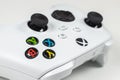 Xbox Series S game controller close up - 30 August, 2023 - Dnipro, Ukraine