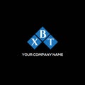 XBT letter logo design on BLACK background. XBT creative initials letter logo concept. XBT letter design.XBT letter logo design on