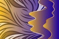 Abstract background composition of various curvy and wave shapes.