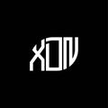XDN letter logo design on black background. XDN creative initials letter logo concept. XDN letter design.XDN letter logo design on Royalty Free Stock Photo