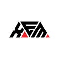 XEM triangle letter logo design with triangle shape. XEM triangle logo design monogram. XEM triangle vector logo template with red Royalty Free Stock Photo