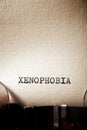 Xenophobia concept view