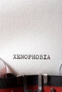 Xenophobia concept view