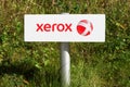 Xerox logo on a signboard