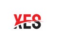XES Letter Initial Logo Design Vector Illustration Royalty Free Stock Photo