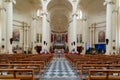 interior view of the Saint John the Baptist Church on Gozo Island in Malta Royalty Free Stock Photo