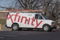 Xfinity branded Comcast vehicle. Comcast owns NBCUniversal, Xfinity Internet and DreamWorks Animation