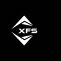 XFS abstract technology logo design on Black background. XFS creative initials letter logo concept Royalty Free Stock Photo