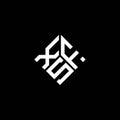 XFS letter logo design on WHITE background. XFS creative initials letter logo concept. Royalty Free Stock Photo