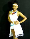 Xhosa girl wearing Xhosa attire Royalty Free Stock Photo