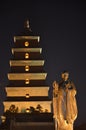 Xi'an Big Wild Goose Pagoda Buddhist Historic Buildings Royalty Free Stock Photo