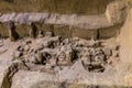 XI'AN, CHINA - AUGUST 6, 2018: Broken terracotta pieces in the Pit 2 of the Army of Terracotta Warriors near Xi'an Royalty Free Stock Photo