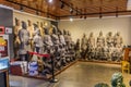 XI'AN, CHINA - AUGUST 6, 2018: Souvenir shop of the Army of Terracotta Warriors near Xi'an, Shaanxi province, Chi Royalty Free Stock Photo