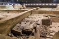 XI'AN, CHINA - AUGUST 6, 2018: View of the Pit 2 of the Army of Terracotta Warriors near Xi'an, Shaanxi province, Chi Royalty Free Stock Photo