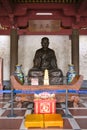 Xi`an China Ci`en Temple inside the Buddha