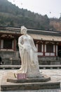 Xi`an, China`s tourist attractions in the statue inside the palace