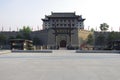 Xi `an city wall and city scenery