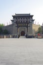 Xi `an city wall and city scenery